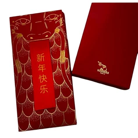 hermes red envelope dragon|Authentic Hermes Year Of The Dragon 2024 LNY red .